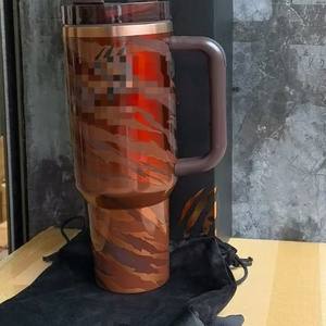 Taza de viaje aislada al vacío de acero inoxidable para Stanley 40oz con pajita para uso en automóvil 6-12 horas de aislamiento térmico - Product Image 6