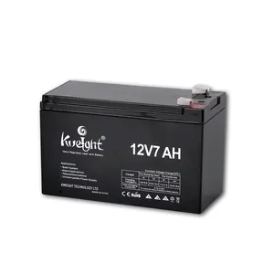 Cheap factory price free maintenance vrla battery 12v7ah with long span life sealed lead acid 12volt battery