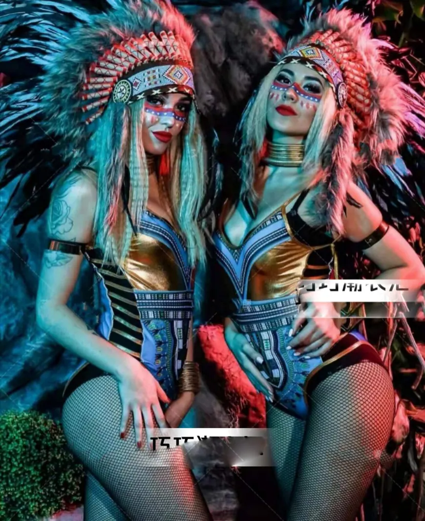 Bar nightclub tribe Indian savages GOGO performance costume stage dance show women party costume
