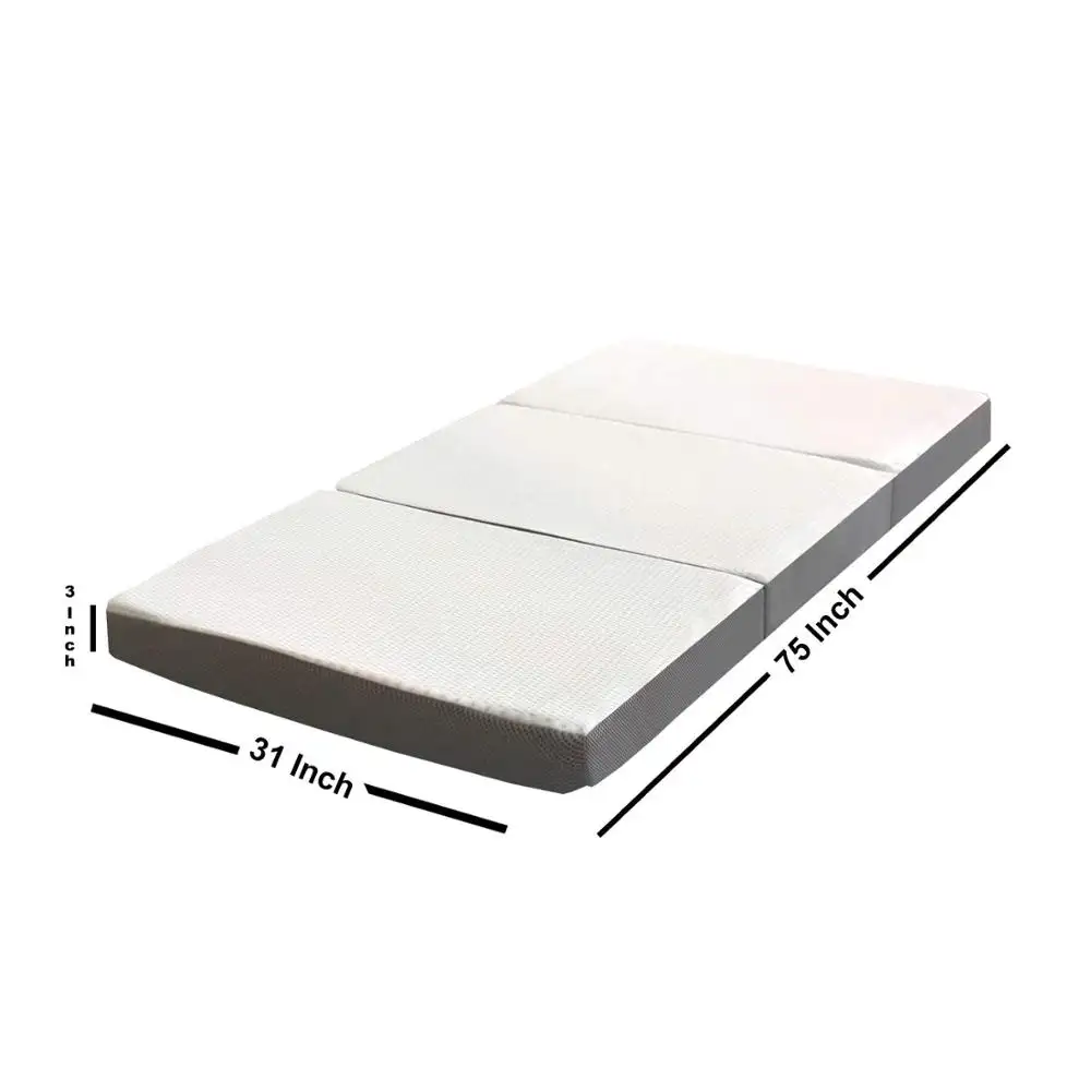 Gấp Nệm, 3-Inch Memory Foam Portable Tri-fold Nệm