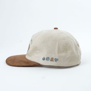 Casquette marron personnalisée non structurée en coton avec logo brodé de haute qualité, casquette de baseball à visière plate - Product Image 4