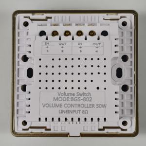 Panneau audio pour haut-parleur de plafond avec interrupteur de réglage pour équipements sonores, amplificateurs et système de contrôle de volume professionnel - Product Image 3