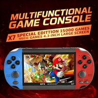 Console de jeu portable X7 à double joystick, écran tactile rétro de 4,3 pouces, style PSP pour enfants, batterie 5500 mAh, double langue, autre système d'exploitation, CN