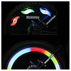 Yueli <b>Bicycle</b> Spoke <b>Lights</b> Led Colorful Flash Waterproof For Night Riding Mountain Bike Cycling Equipment - Product Image 3