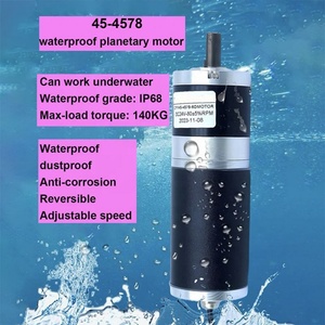 45mm Planetary Brushed DC Motor 140kgf.cm 12V 24V IP68 Waterproof with Forward and Reverse Speed Control - Product Image 4