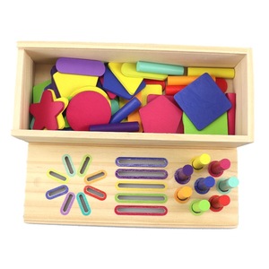 Juguetes Montessori para Bebés, 3 en 1, <span class=keywords><strong>Caja</strong></span> de Clasificación de Colores, <span class=keywords><strong>Actividades</strong></span> para Niños Pequeños, Habilidades Motoras Finas, Juguetes Educativos para Niños - Product Image 4