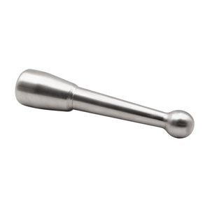 Mortaio e pestello in acciaio inossidabile, diametro 12 cm, utensile da cucina per macinare erbe e spezie - Product Image 5