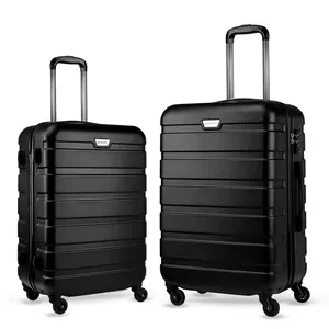 ABS Wholesale bagagem set abs 20 "/24" 28 abs trole bagagem de viagem conjunto fábrica atacado transportar bagagem com rodas