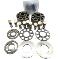 Pièces de pompe hydraulique Kawasaki K7V180 pour Cat 336GC 345GC 349GC : Douille de pompe, Plaque de distribution d'huile, Plongeur à neuf trous