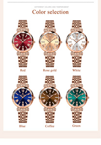 Reloj de Pulsera POEDAGAR 766 con Diamantes para Mujer, Reloj de Lujo, Resistente al Agua, con Fecha, de Acero Inoxidable, para Dama - Product Image 6
