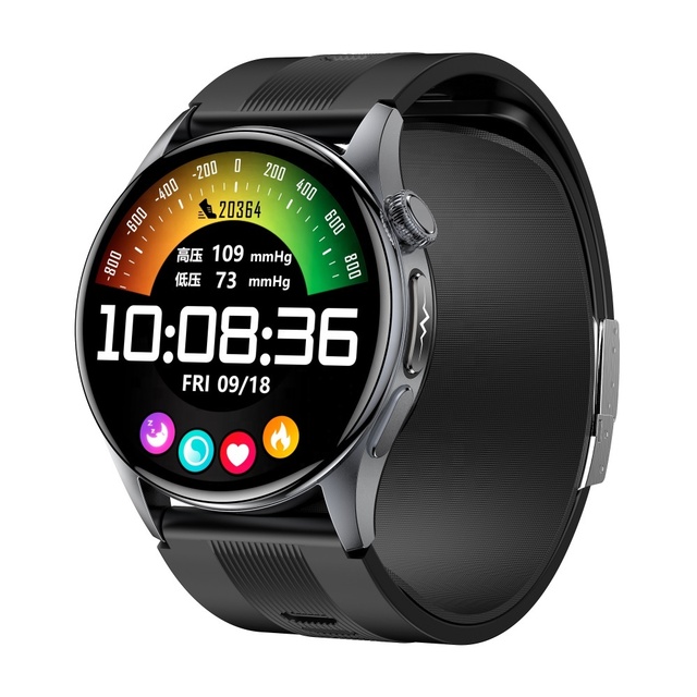 Smartwatch S200 with Air Pump Blood Pressure ECG AMOLED Screen SOS Call NFC BT Calling Health Monitor Metal Sleep Tracker