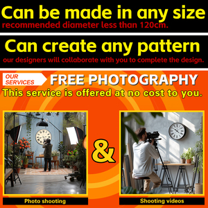 12 inch thạch anh Đồng hồ treo tường với im lặng năng lượng hấp thụ sáng chữ số bằng gỗ <span class=keywords><strong>Glow</strong></span>-in-The-Dark MDF trang trí thắp sáng tay - Product Image 5