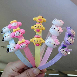 Tending fatto a mano moda orecchie da gatto cravatte per capelli per bambini accessori per capelli turbante vendita all'ingrosso - Product Image 1