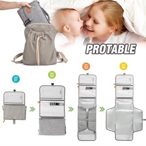 Hot Bán Du Lịch Bé Xách Tay Thay Đổi Mat Túi Không Thấm Nước Bé Tã Thay Đổi Du Lịch Phong Cách Chức Năng Tùy Chỉnh Logo - Product Image 5