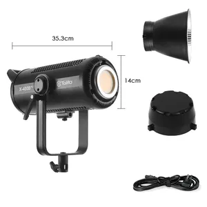 TOLIFO-Luz LED de vídeo para estudio, iluminación continua para grabación de películas con aplicación y Control DMX Bicolor 400 K-2700K, X-400B plus, 6500 W