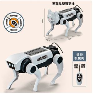 Robot jouet éducatif DIY à construire pour enfants, solaire, électrique et mécanique - en plastique, thème chien, design Art Déco, pour anniversaire - Product Image 2