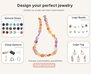 Collar de Piedras Naturales Mixtas al por Mayor, Joyería de Cristal de Citrino Irregular para Tiendas de Cristales y Regalos - Product Image 3