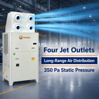Système de climatisation industriel OEM personnalisé à marque privée, quatre jets, 11 % d'économie d'énergie pour salle d'équipement