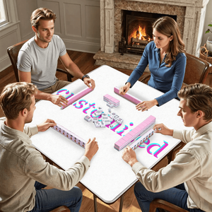 Tapis de Mahjong pliable en forme de marguerite rose audacieux Durable anti-dérapant réduction du bruit jeu Surface fête nouveautés Stock fabriqué en Chine - Product Image 5