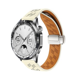 Correa de Cuero Upro Sin Espacios con Hebilla en D para Samsung Galaxy Watch 7 6 5 4 40mm 44mm, Cierre Magnético Plegable - Product Image 6