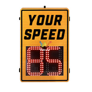 Портативный Солнечный светодиодный Радар для обнаружения скорости транспортного средства в заводских зонах, указатели ограничения скорости с настраиваемым текстом - Product Image 2