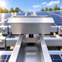 Pince de fixation solaire personnalisée en aluminium pour panneaux photovoltaïques – Accessoires de montage pour structure photovoltaïque