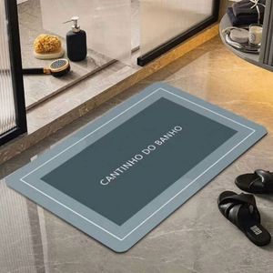 Tapis de bain personnalisé avec logo, imprimé moderne, antidérapant, super absorbant, séchage rapide, écologique, en matériau de diatomite, tapis pour la maison et le salon - Product Image 2