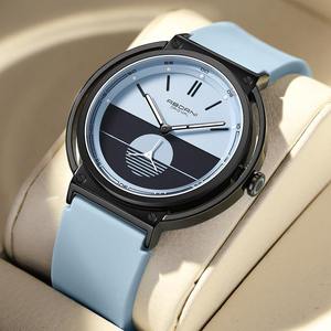 ABORNI 5000 Orologio da Uomo di Alta Gamma, Serie Sunrise, Cinturino in Silicone, Orologio al Quarzo, Stile Coppia, Reloj Hombre, Vendita Calda - Product Image 1