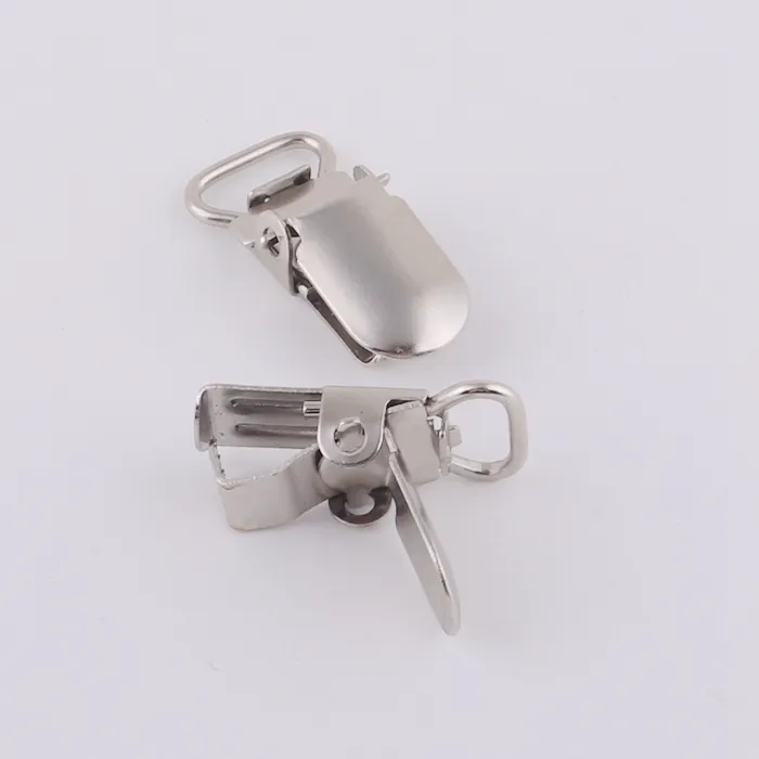 Heißer verkauf 10mm kleine metall strumpf schnuller clip für bekleidungs zubehör