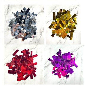 Huaien Factory 1kgs Chaque Paquet Confettis Papier Brillant Multicolore Métallique Confettis Paillettes En Vrac Sac Décorations De Fête De Mariage - Product Image 2