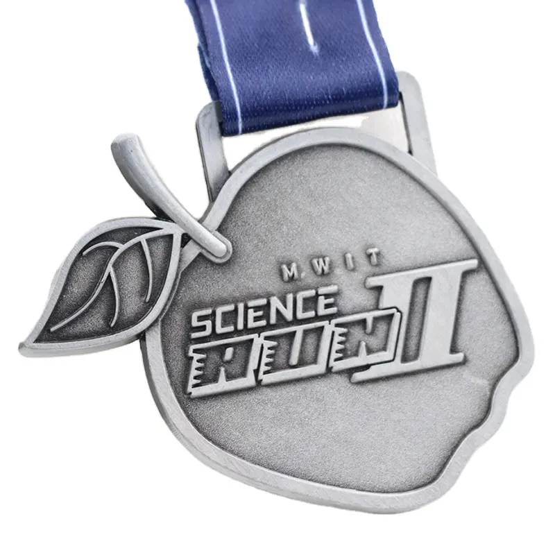 Fabbrica Design personalizzato Souvenir in lega di zinco metallo artigianato medaglia sportiva con nastro