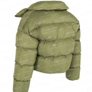 Custom Designer Streetwear ultra <b>Light</b> Duck Goose Fabric Quilted Padded Bomber Bubble Down <b>Jacket</b> Oversized Winter <b>Puffer</b> <b>Jacket</b> - Product Image 5
