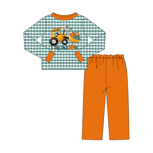 Précommande – Nouveaux ensembles décontractés d'automne pour bébés garçons : chemises à manches longues à carreaux et camouflage, pantalons, pyjamas de boutique - Product Image 6