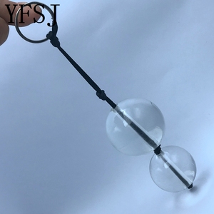Perle Anali in Vetro Borosilicato da 50mm, Palline Vaginali, Plug <span class=keywords><strong>Anale</strong></span>, Massaggiatore Trasparente in Cristallo per Donne, Modello LZ4050 230g, Marca YFSJ - Product Image 2