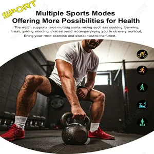 P122 Smart Watch Multi-sport mode Blood Pressure Sleep Health Monitoring 1.85 Inch Call IP68 Waterproof Smartwatch Hw12 - Product Image 6