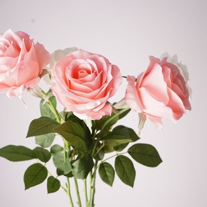 Großhandel Künstliche Blumen Echt Aussehende Feuchtigkeitsspendende Mondel-Rose Einzelblumen-Arrangement Fotografie-Dekoration Blumenschmuck - Product Image 4