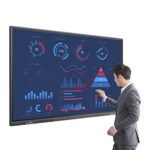 टच स्क्रीन डिस्प्ले बोर्ड के साथ बड़े आकार 98 इंच स्मार्ट व्हाइटबोर्ड के लिए इंटरएक्टिव पैनल