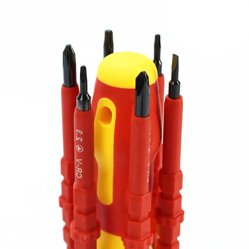 PARON Electronic Insulated Screwdriver Set High Voltage 1000V Slotted Screwdriver Durable Hand Tools Accessory Set