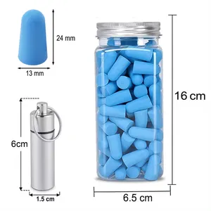 Bouchons d'<span class=keywords><strong>Oreille</strong></span> Jetables Personnalisés en Mousse, 60 Paires, pour Sommeil, Ronflement, Voyage et Protection Auditive pour <span class=keywords><strong>Moto</strong></span> - Product Image 5