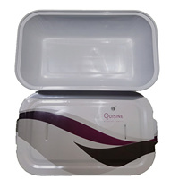 Barquette de cuisson en aluminium pour avion avec couvercles