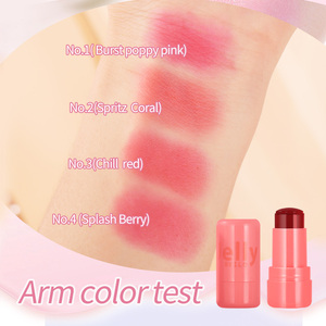 Impermeable Jelly Lip Tint Blush Stick Colorete Oem Etiqueta privada Tinte Pink Ph Blush Stick - Product Image 4