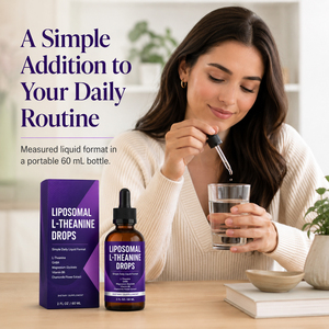 Vente Flash : Gouttes Liquides Nootropiques Sans Sucre 4-GABA, Théanine, Magnésium, Riches en Protéines, Améliore l'Immunité, Sans Gluten, Halal - Product Image 2