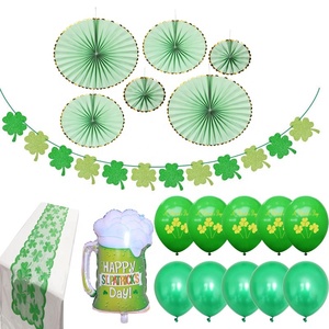 St. <span class=keywords><strong>patrick</strong></span> Trèfle Décorations Suspendues Vert Papier Bannière Guirlande Pom Pom Fleurs Glands Irlandais Saint-<span class=keywords><strong>Patrick</strong></span> Décor - Product Image 2