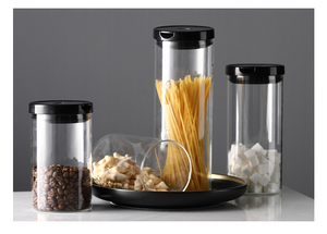 Conservazione degli alimenti Ermetico Barattolo di Design Moderno <span class=keywords><strong>Vetro</strong></span> Trasparente di <span class=keywords><strong>Vetro</strong></span> di Stoccaggio Vasetti di <span class=keywords><strong>Vetro</strong></span> Vaso di Biscotto - Product Image 5