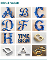 Enseigne lumineuse personnalisée pour restaurant, lettres LED 3D, enseigne en lettres cannelées LED, publicité extérieure, logo mural en acrylique pour entreprise