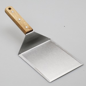 Kit de presse à burgers écrasés Melting Dome et spatule ronde pour burgers écrasés avec manche en bois - Product Image 6