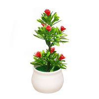 Simulation en pot sept étoiles petite rose solide créative protection de l'environnement Ins vent plante verte décoration de salon