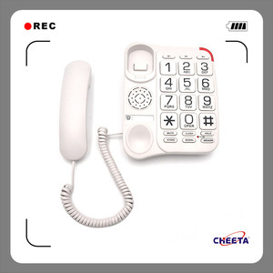 Teléfono de botón grande personalizable para ancianos, teléfono de tecla grande para personas mayores, teléfono de botón grande con Fuente Grande - Product Image 3