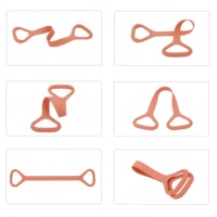 Sangle de traction large en silicone en forme de 8, épaissie et durable, pour yoga et fitness, équipement élastique pour étirements des épaules et du dos, et mise en forme corporelle