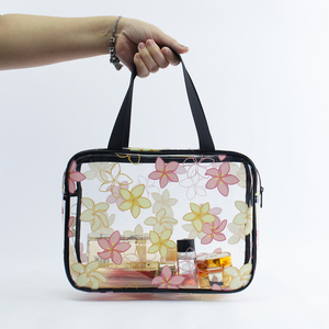 Customization Eco-friendly <strong>Clear</strong> PVC Floral Cosmetic <strong>Bag</strong> Big Capacity Women Waterproof Transparent <strong>Toiletry</strong> <strong>Bag</strong> for <strong>Travel</strong> - Product Image 3